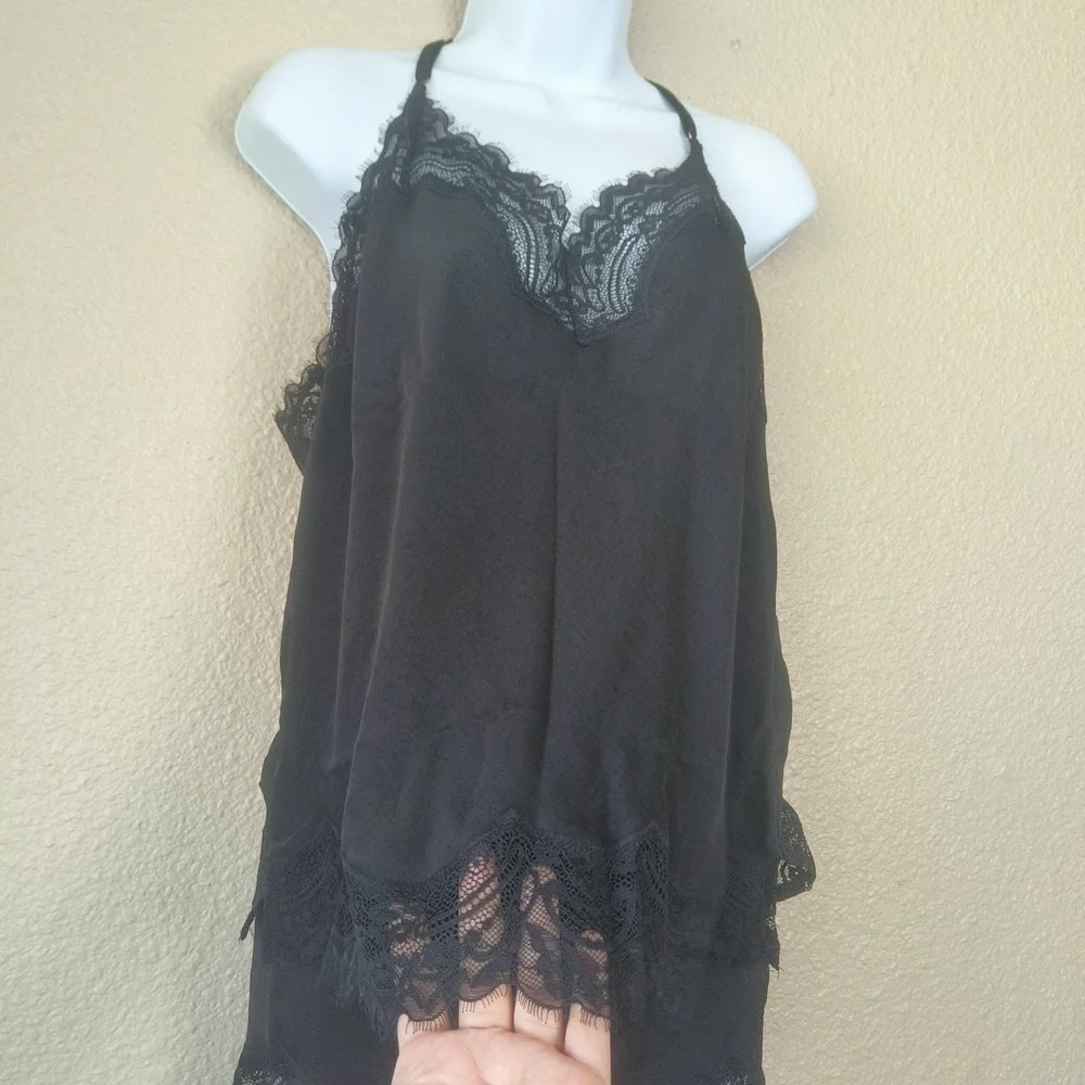 INC International Concepts lingerie black pajama